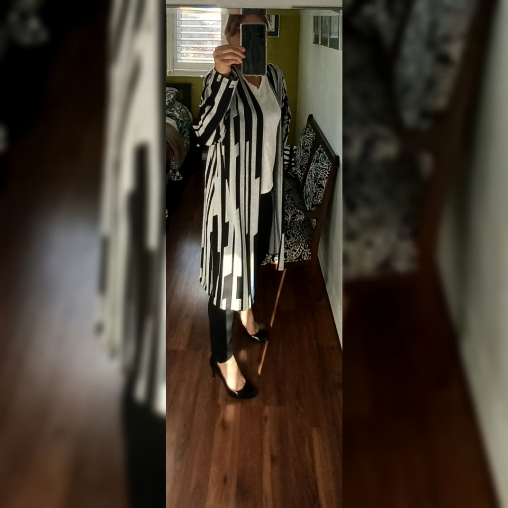 Knit sweater coat